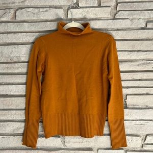Mustard yellow turtleneck sweater